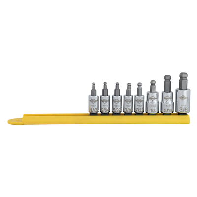 8 PC SAE BALL HEX SOCKET BIT 1