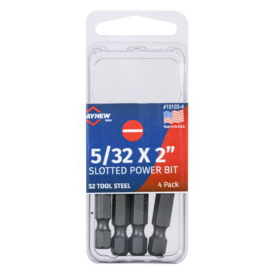 5/32" x 2" Slotted Power Bit 1