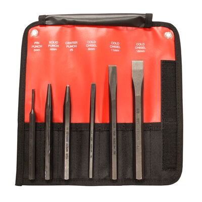 6 PC Metric Punch and Chisel Set 1