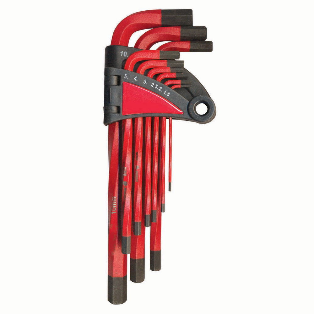 MayhewSelect™ 9 PC Metric Twisted Hex Key Set, Carded 1