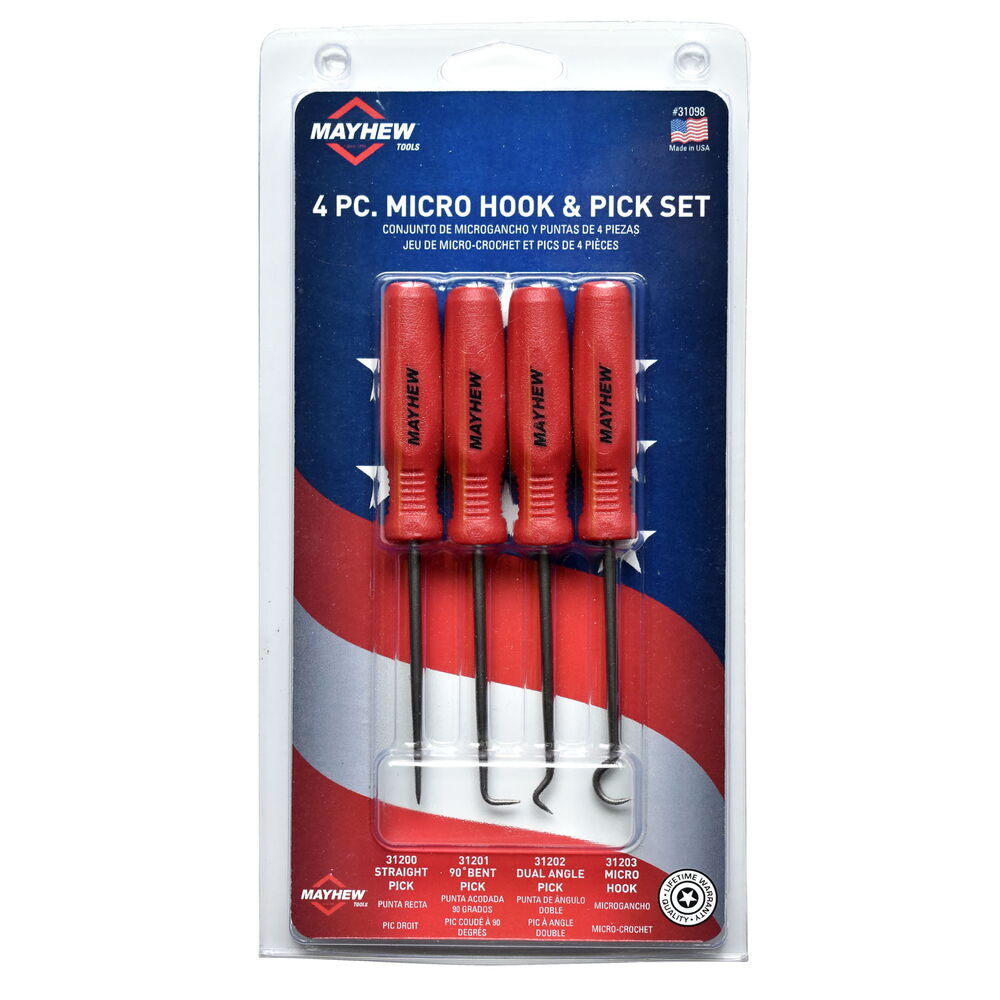 4 PC. Micro Hook & Pick Set 1