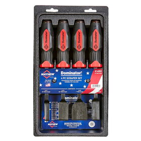 4 PC Dominator Straight Scraper Set 2