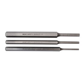 3 PC Long Pin Punch Set, Carded 3