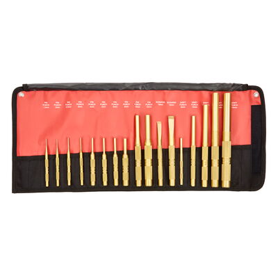 Brass punch & scraper set