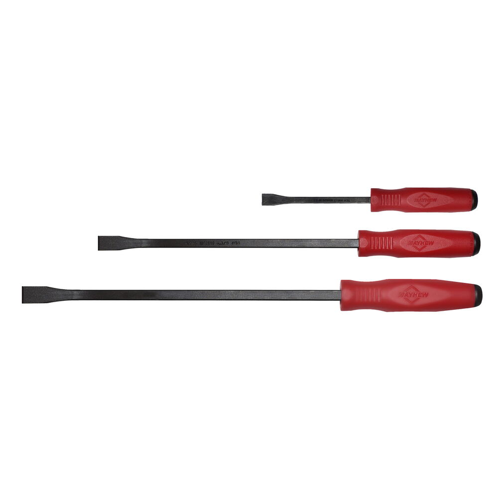 Economy Dominator 3 PC Curved Capped Small Pry Bar Set 8C 13C 17C 1