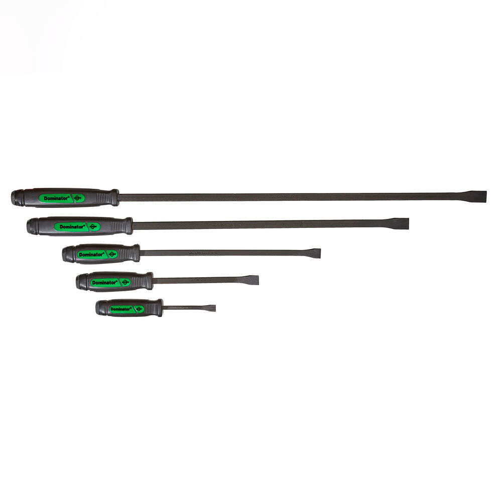 Dominator® 5 PC. Curved Pry Bar Set - Green (8C, 12C, 17C, 25C, 31C) 1