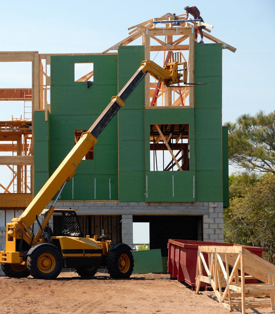 Framers building a house