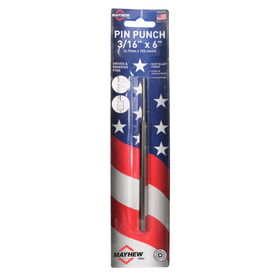 3/16" x 6" Long Pin Punch, Carded 4