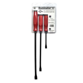 Economy Dominator 3 PC Curved Capped Small Pry Bar Set 8C 13C 17C 3