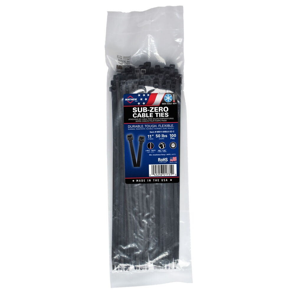 11" Sub Zero Cable Ties