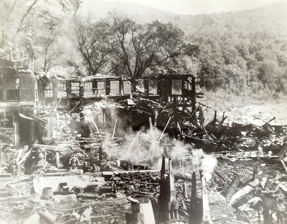 Old Mayhew Factory Fire