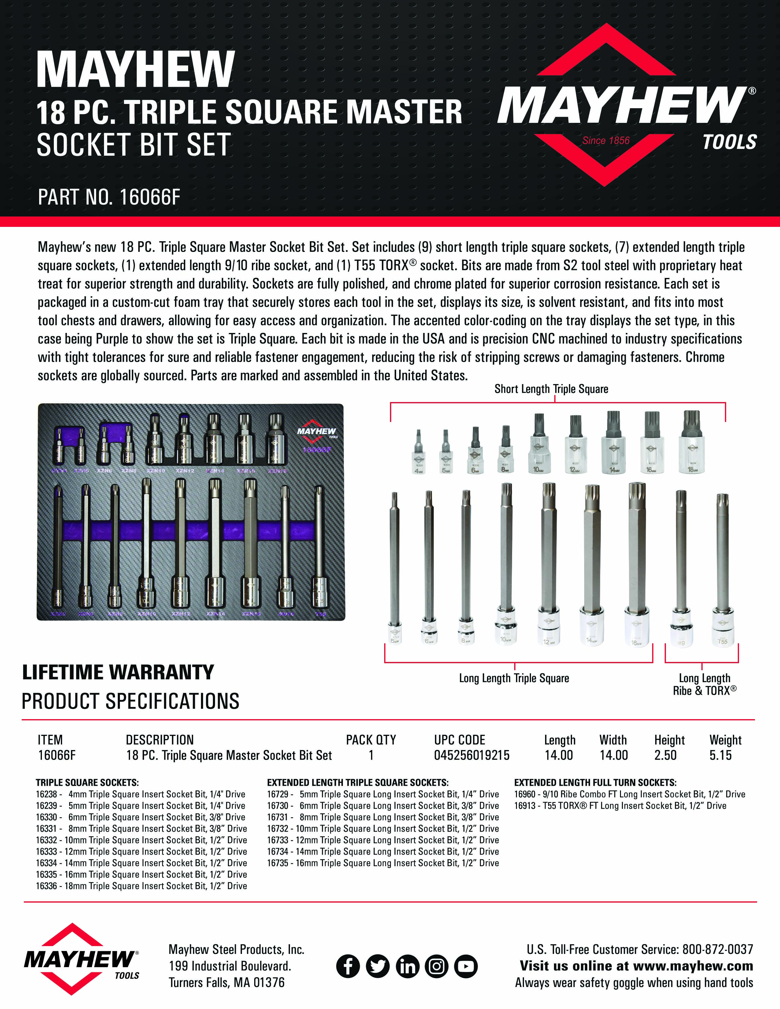 Triple Square Master Socket Bit Set