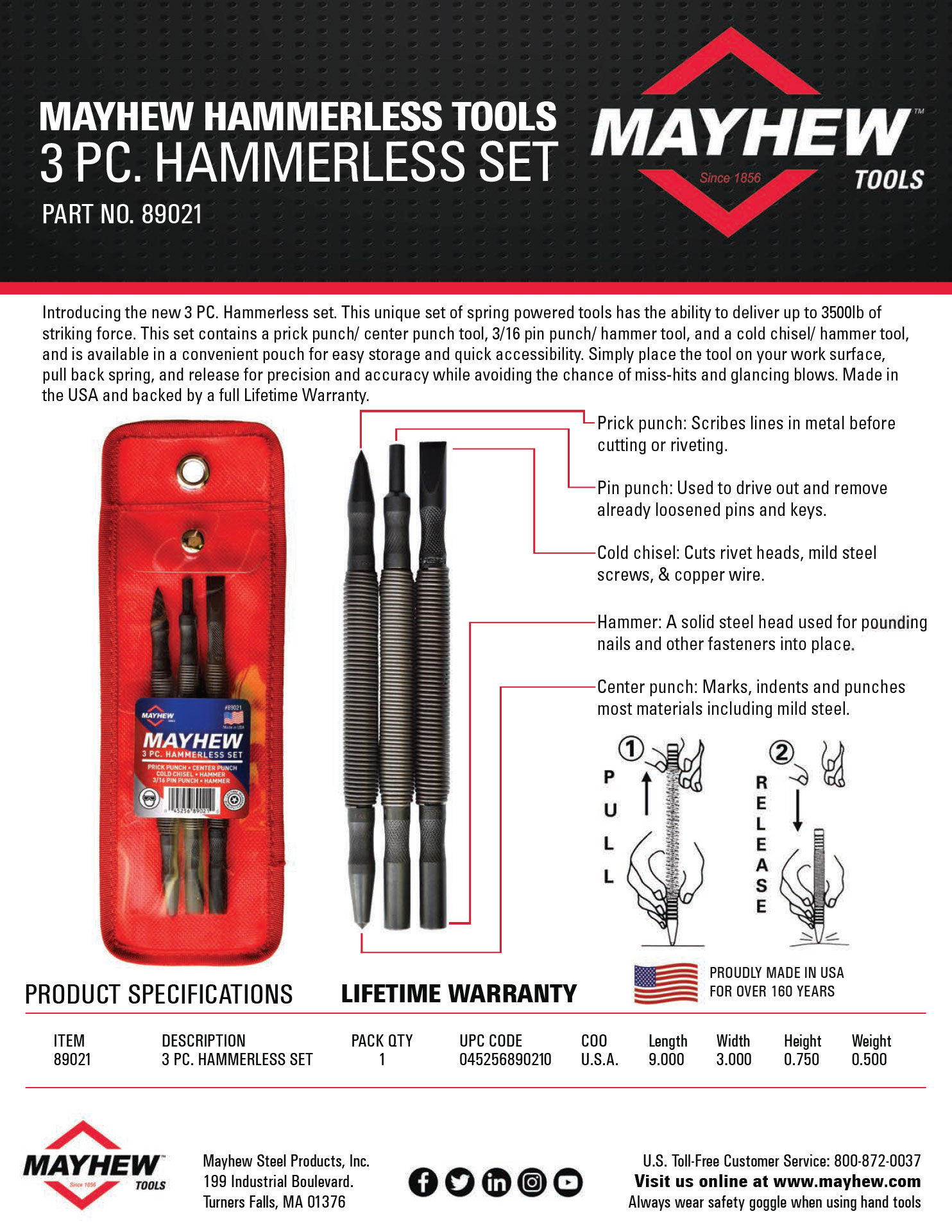 3PC. Hammerless Set