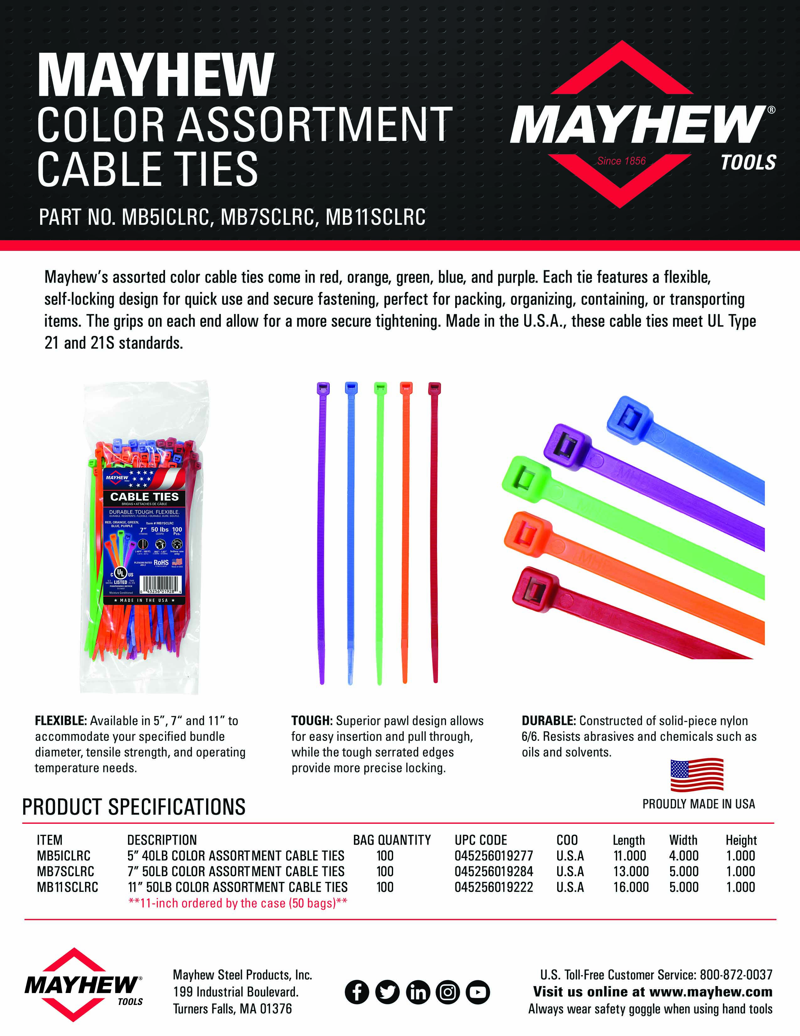 Color Assortment Cable Ties